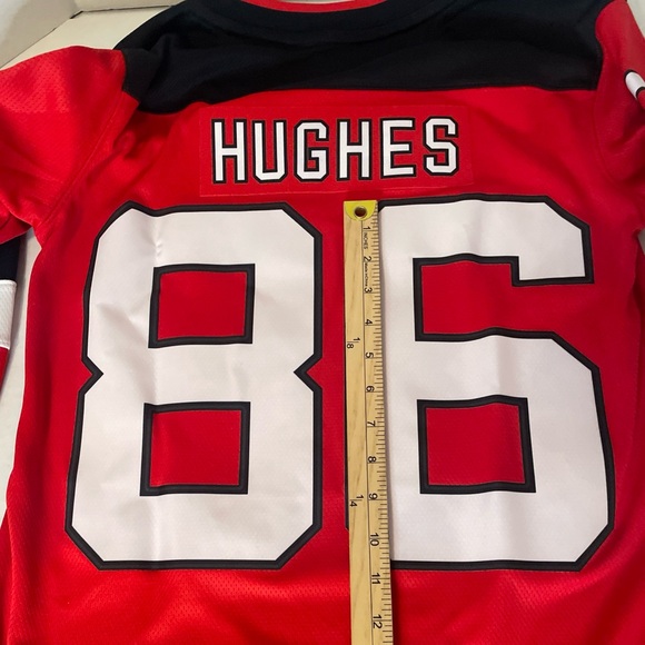 NEW JERSEY DEVILS- JACK HUGHES #86 Women's Hockey Jersey Fanatics Size Small NEW - Picture 13 of 14